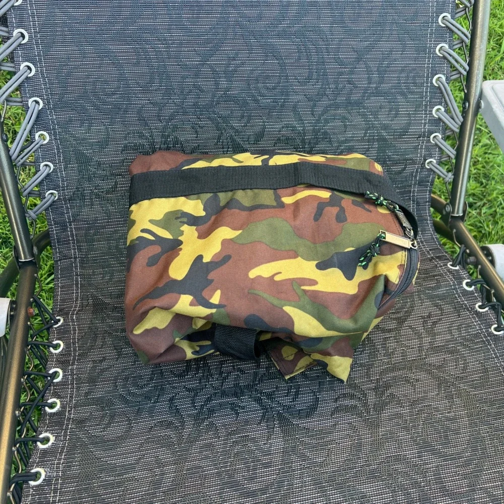 PariSun Camouflage Large Duffel Bag Travel Gym Woodland Camo Canvas